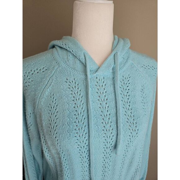 St. Johns Bay Sweater Sz L Turquoise - Picture 2 of 6
